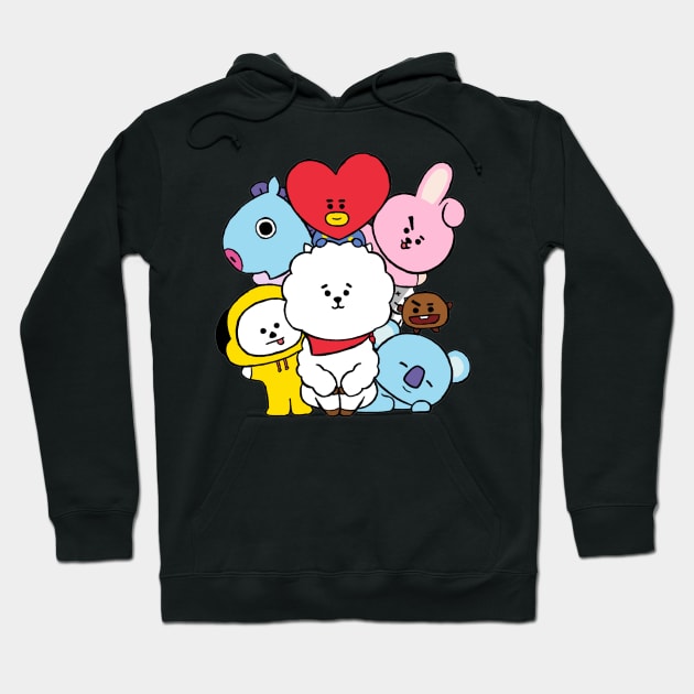 Bt21 logo hoodie top